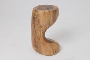 Sculptural Side Table, Stool, Solid Wood, Walnut, Contemporary Design, gallery view 8