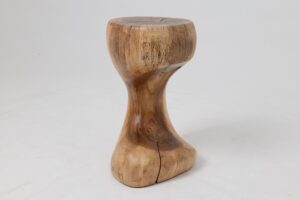 Sculptural Side Table, Stool, Solid Wood, Walnut, Contemporary Design, gallery view 11