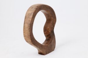 Still Stand Abstract Wood Sculpture, Chainsaw Carved, Walnut, gallery view 6