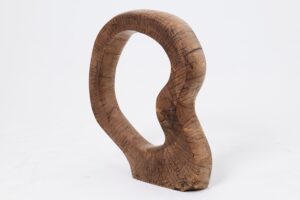 Still Stand Abstract Wood Sculpture, Chainsaw Carved, Walnut, gallery view 9