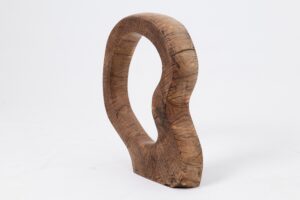 Still Stand Abstract Wood Sculpture, Chainsaw Carved, Walnut, gallery view 10