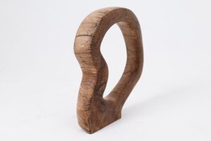 Still Stand Abstract Wood Sculpture, Chainsaw Carved, Walnut, gallery view 11