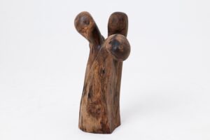 Still Stand Abstract Wood Sculpture, Chainsaw Carved, Walnut, gallery view 4