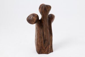 Still Stand Abstract Wood Sculpture, Chainsaw Carved, Walnut, gallery view 6