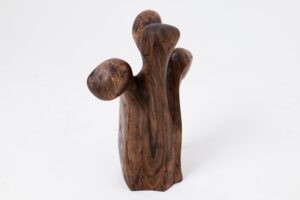 Still Stand Abstract Wood Sculpture, Chainsaw Carved, Walnut, gallery view 7