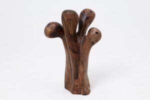Still Stand Abstract Wood Sculpture, Chainsaw Carved, Walnut, gallery view 9