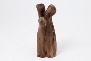 Still Stand Abstract Wood Sculpture, Chainsaw Carved, Walnut, gallery view 11