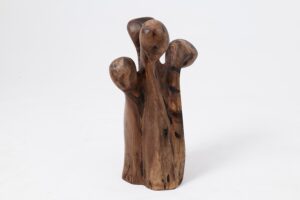 Still Stand Abstract Wood Sculpture, Chainsaw Carved, Walnut, gallery view 12