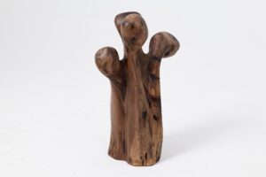 Still Stand Abstract Wood Sculpture, Chainsaw Carved, Walnut, gallery view 13