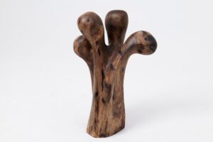 Still Stand Abstract Wood Sculpture, Chainsaw Carved, Walnut, gallery view 14