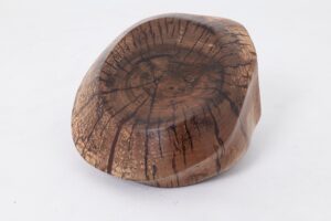 Still Stand Abstract Wood Sculpture, Chainsaw Carved, Walnut,, gallery view 2
