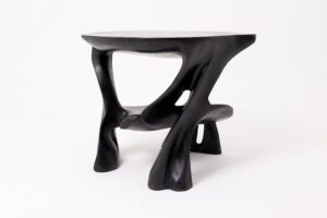 Sculptural Coffee Table, Solid Wood, Contemporary Design, Handmade, gallery view 3