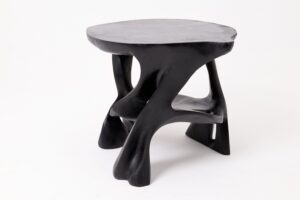 Sculptural Coffee Table, Solid Wood, Contemporary Design, Handmade, gallery view 5