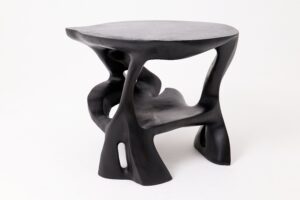 Sculptural Coffee Table, Solid Wood, Contemporary Design, Handmade, gallery view 9