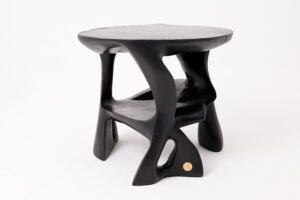 Sculptural Coffee Table, Solid Wood, Contemporary Design, Handmade, gallery view 14