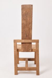 Massive Oak Armchair, Rustic, Burnt Wood, Black, Charred, Handmade, gallery view 10
