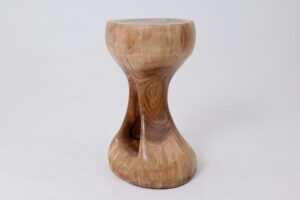 Sculptural Side Table, Stool, Solid Wood, Walnut, Contemporary Design, gallery view 10