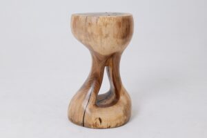 Sculptural Side Table, Stool, Solid Wood, Walnut, Contemporary Design, gallery view 13