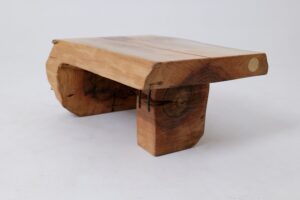 Side Table, Organic, Live-Edge, Walnut, Rustic, Minimalist Handmade, gallery view 4