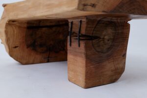 Side Table, Organic, Live-Edge, Walnut, Rustic, Minimalist Handmade, gallery view 5