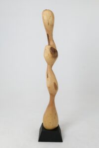 Still Stand Abstract Wood Sculpture, Chainsaw Carved, Walnut, gallery view 8