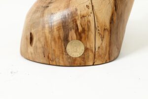 Sculptural Side Table, Stool, Solid Wood, Walnut, Contemporary Design, gallery view 6