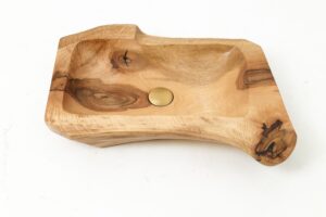 Live Edge Wood Bathroom Sink, Basin, Solid Wood, Walnut, Handmade, main view