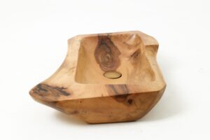 Live Edge Wood Bathroom Sink, Basin, Solid Wood, Walnut, Handmade, gallery view 6