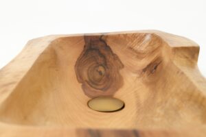 Live Edge Wood Bathroom Sink, Basin, Solid Wood, Walnut, Handmade, gallery view 8