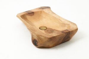 Live Edge Wood Bathroom Sink, Basin, Solid Wood, Walnut, Handmade, gallery view 14