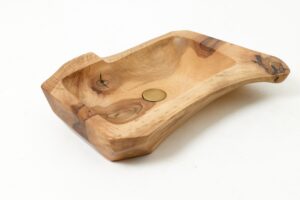 Live Edge Wood Bathroom Sink, Basin, Solid Wood, Walnut, Handmade, gallery view 17