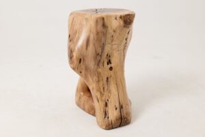 Sculptural Side Table, Stool, Solid Wood, Walnut, Contemporary Design, gallery view 10