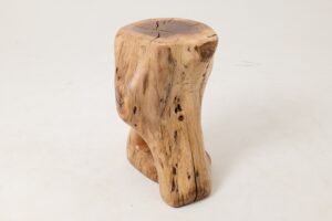 Sculptural Side Table, Stool, Solid Wood, Walnut, Contemporary Design, gallery view 11