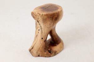Sculptural Side Table, Stool, Solid Wood, Walnut, Contemporary Design, gallery view 14