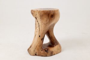 Sculptural Side Table, Stool, Solid Wood, Walnut, Contemporary Design, gallery view 15