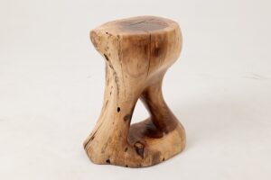 Sculptural Side Table, Stool, Solid Wood, Walnut, Contemporary Design, gallery view 16