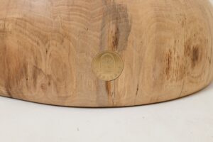 Sculptural Side Table, Stool, Solid Wood, Walnut, Contemporary Design, gallery view 6
