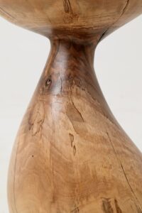 Sculptural Side Table, Stool, Solid Wood, Walnut, Contemporary Design, Logniture, gallery view 8