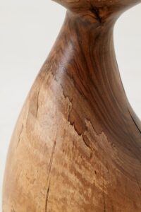 Sculptural Side Table, Stool, Solid Wood, Walnut, Contemporary Design, Logniture, gallery view 9