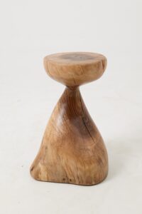 Sculptural Side Table, Stool, Solid Wood, Walnut, Contemporary Design, Logniture, gallery view 13