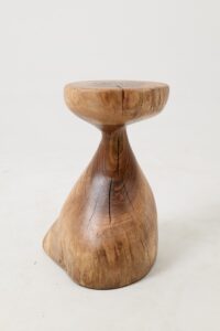 Sculptural Side Table, Stool, Solid Wood, Walnut, Contemporary Design, Logniture, gallery view 14