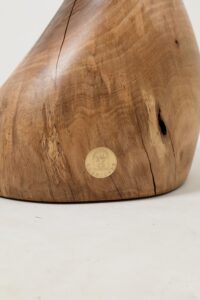 Sculptural Side Table, Stool, Solid Wood, Walnut, Contemporary Design, Logniture, gallery view 16
