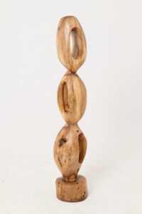 Still Stand Abstract Wood Sculpture, Chainsaw Carved, Walnut, gallery view 7