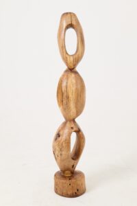 Still Stand Abstract Wood Sculpture, Chainsaw Carved, Walnut, gallery view 8