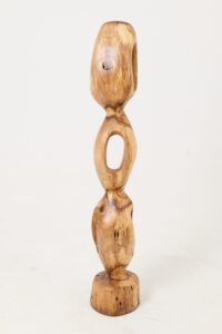 Still Stand Abstract Wood Sculpture, Chainsaw Carved, Walnut, gallery view 10