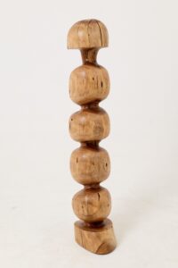 Still Stand Abstract Wood Sculpture, Chainsaw Carved, Walnut, gallery view 5