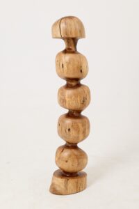 Still Stand Abstract Wood Sculpture, Chainsaw Carved, Walnut, gallery view 6