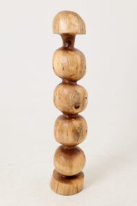 Still Stand Abstract Wood Sculpture, Chainsaw Carved, Walnut, gallery view 7