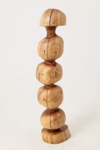 Still Stand Abstract Wood Sculpture, Chainsaw Carved, Walnut, gallery view 8