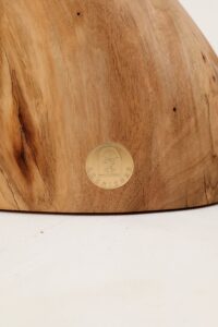 Sculptural Side Table, Stool, Solid Wood, Walnut, Contemporary Design, gallery view 4